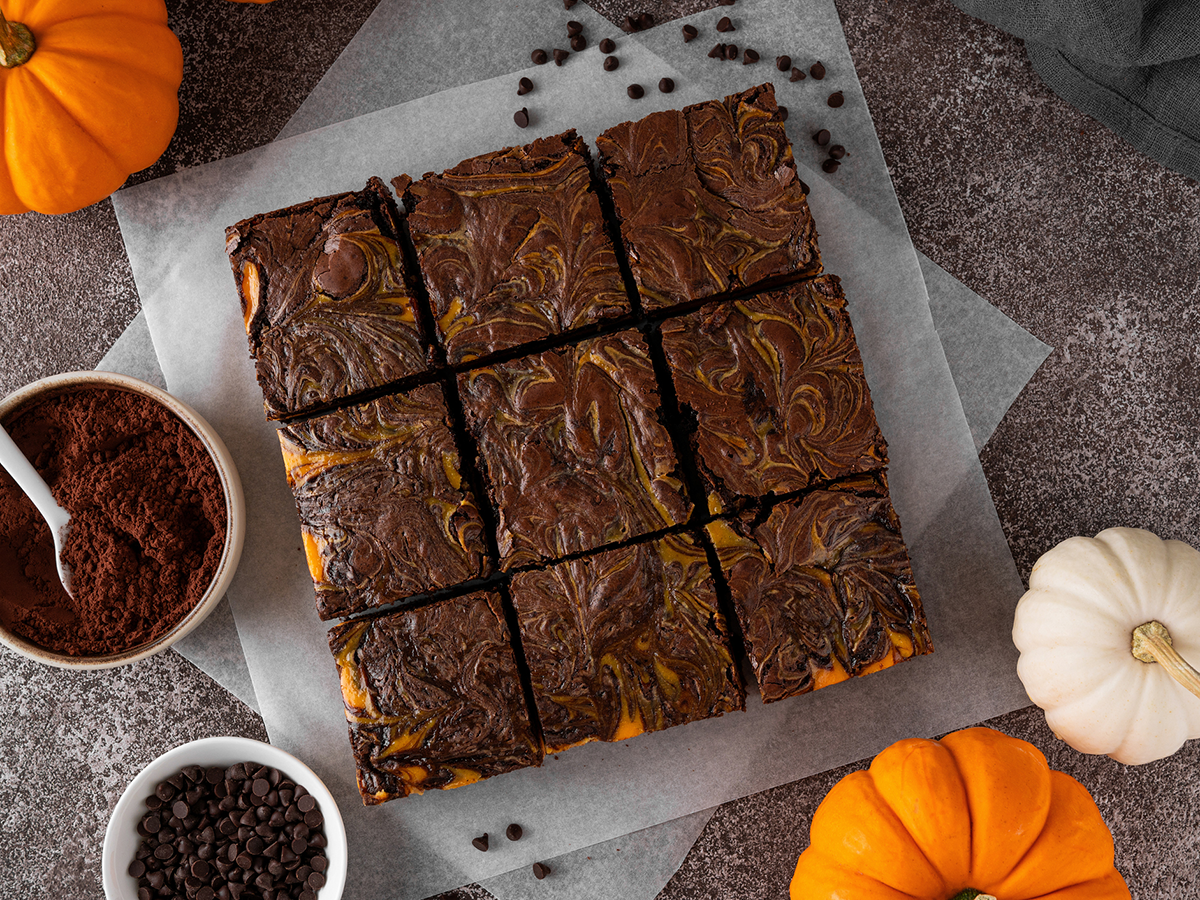 Chocolate-Pumpkin Brownies