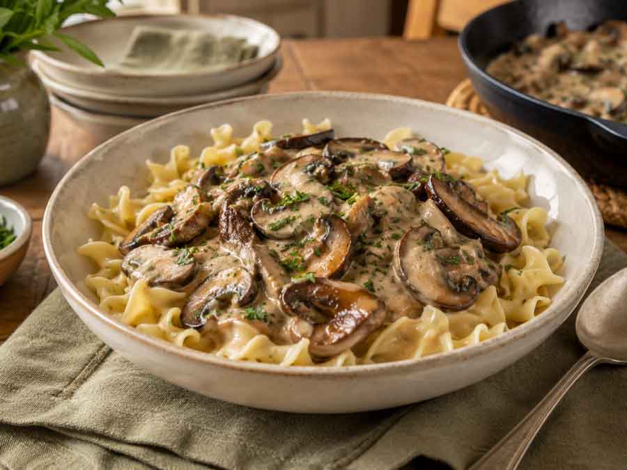 Mushroom Stroganoff