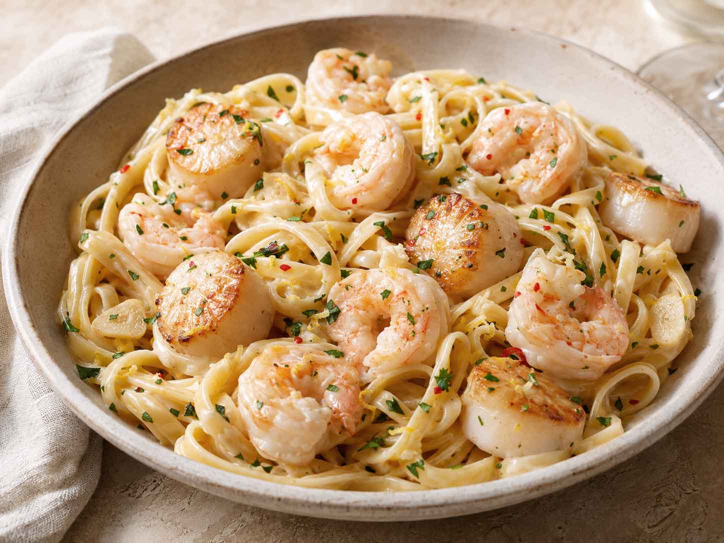 Seafood Pasta for a Cozy Night In