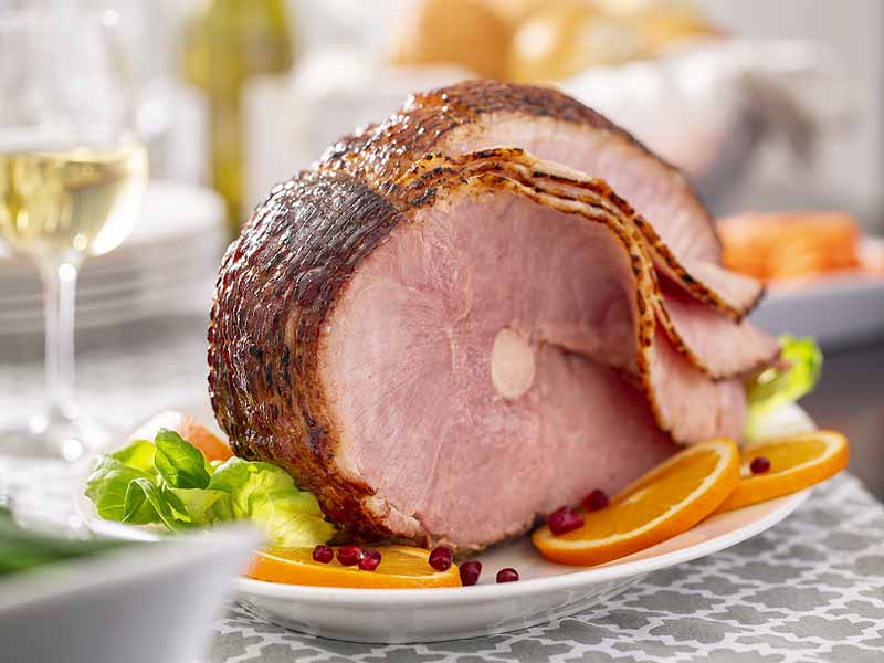 Honey-Glazed Ham with Dijon and Brown Sugar
