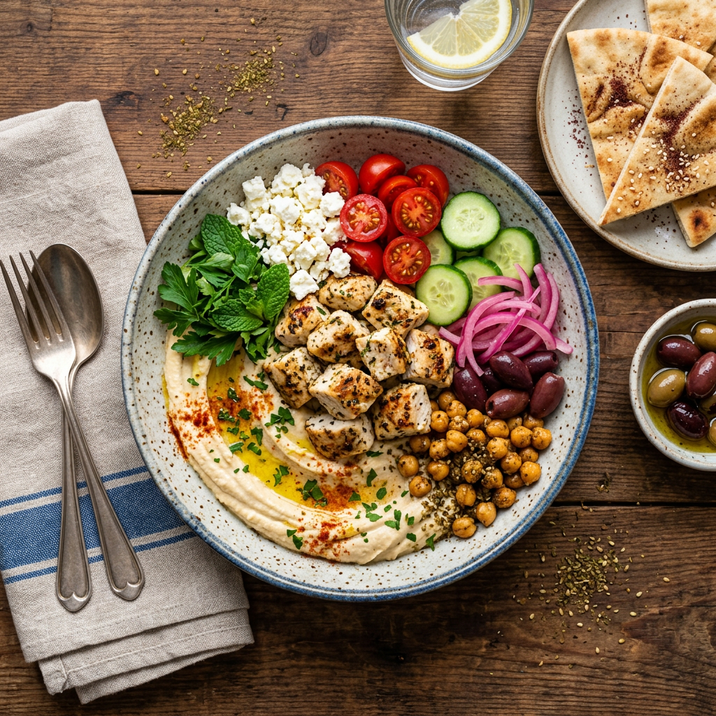 Hummus Bowls: A Simple Formula for Endless Meal Combinations