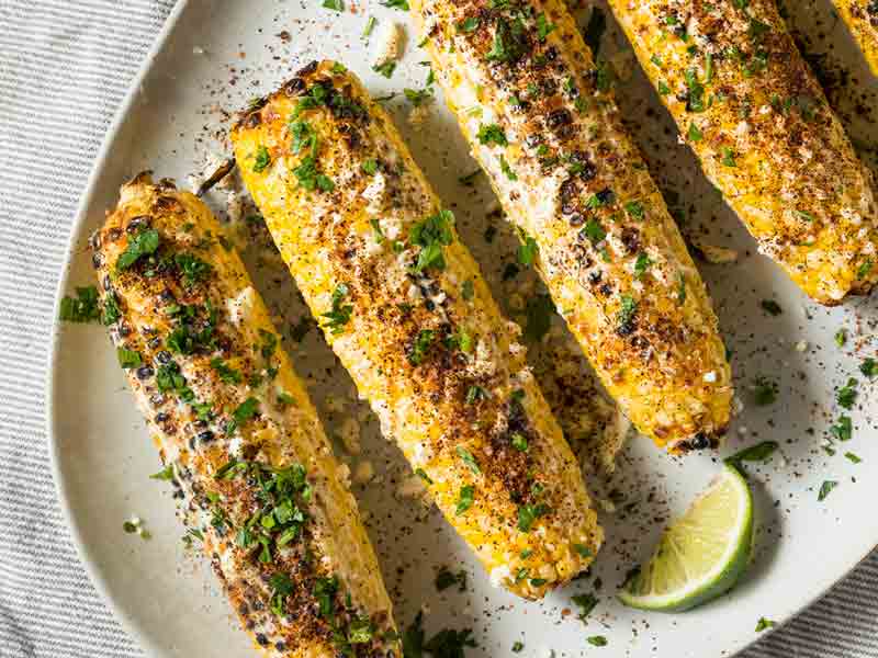 Elote-Style Roasted Corn