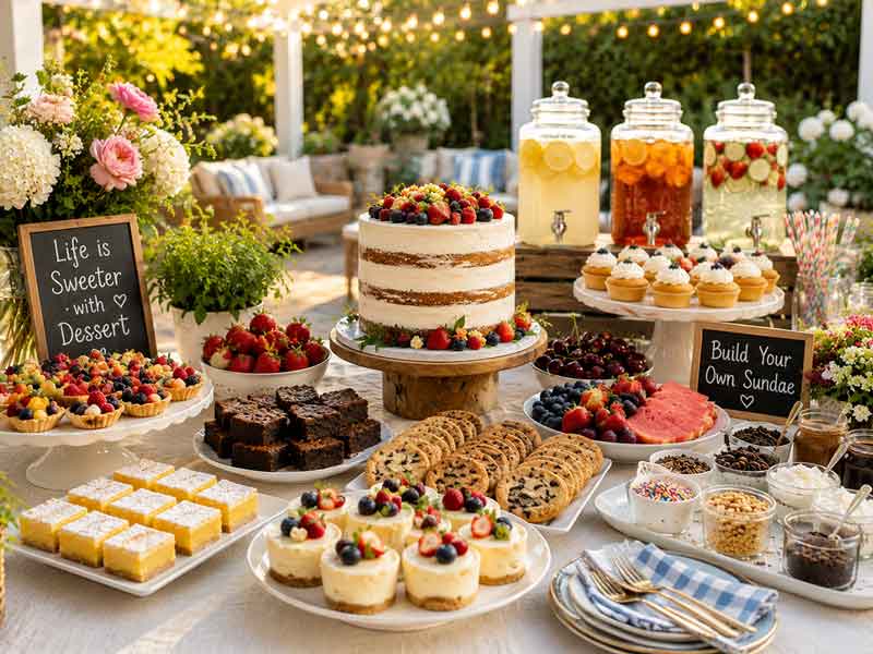 How to Create a Backyard Dessert Bar