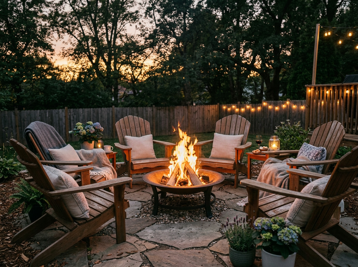 Backyard Fire Pit Ideas for Summer Evenings