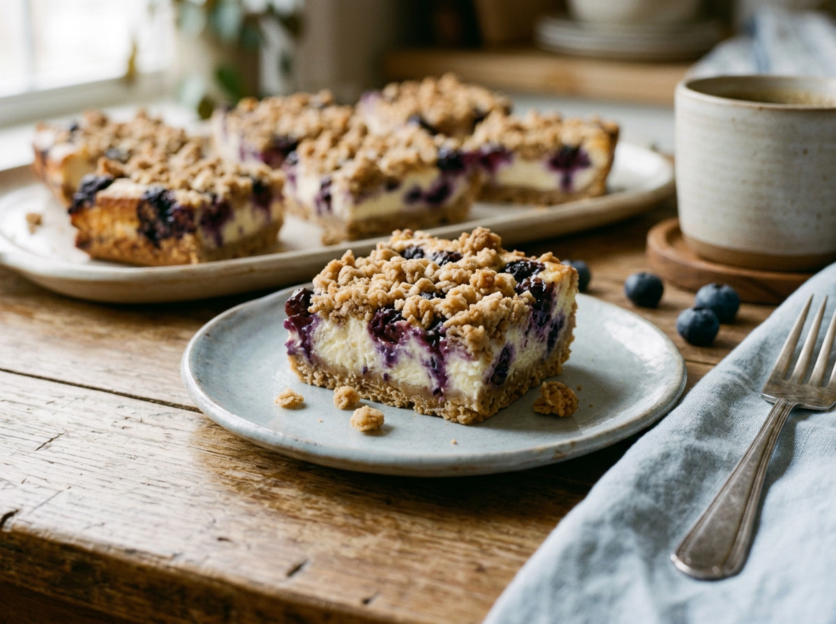 Blueberry Cream Cheese Breakfast Bars