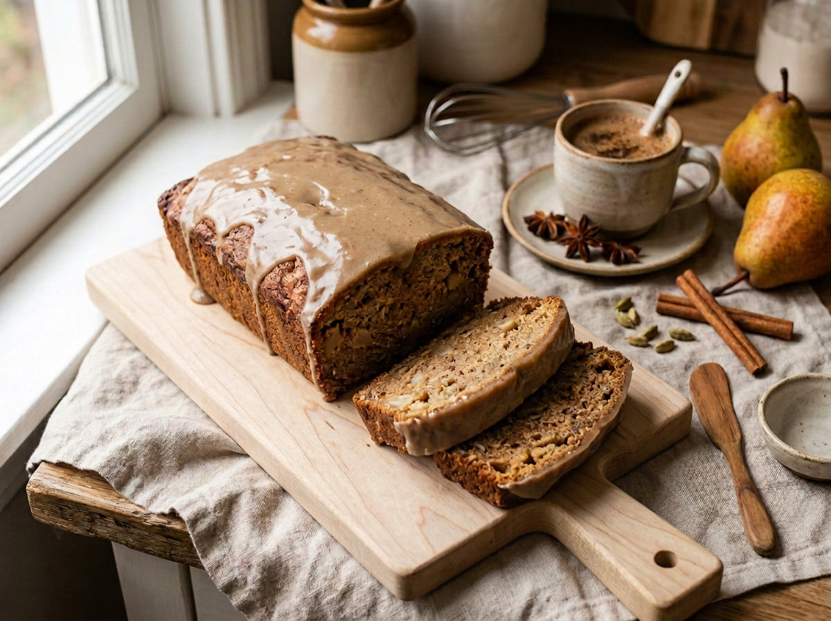 Chai-Spiced Pear Bread